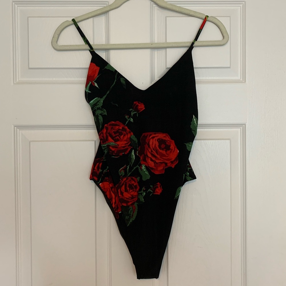 Rose petal body suit